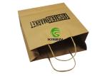 Pantone Twisted Handle Paper Bags , Automatic Machine Made Brown Kraft Paper