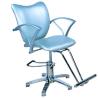 Buy cheap Chrome Armrest Salon Hair Styling Chairs Five Star Footrest , Light Blue Color from wholesalers