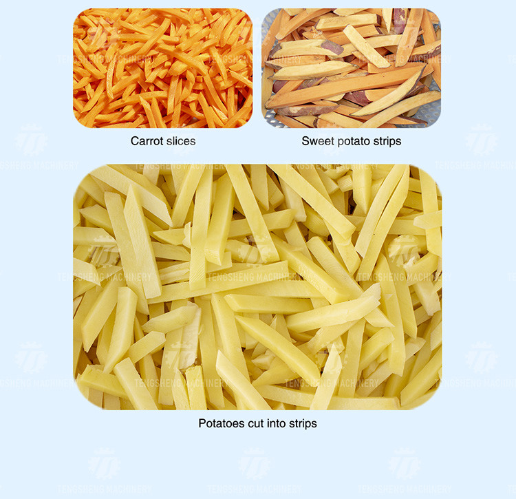 1500KG/H Vegetable Processing Machine French Fries Potato Stick Cutter