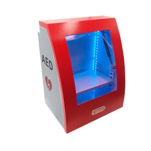 Wholesale Universal Red Curved Alarmed Wall Mount AED Cabinet For Illumination from china suppliers