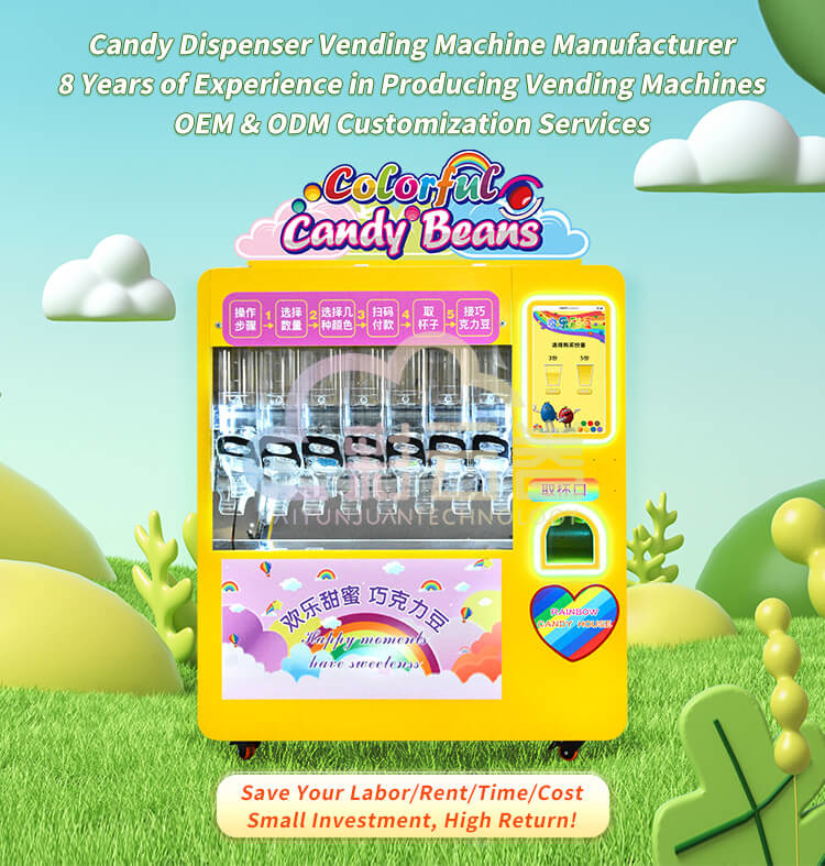 Automated Robotic Arm Candy Dispenser Vending Machine Automated With Removable Top