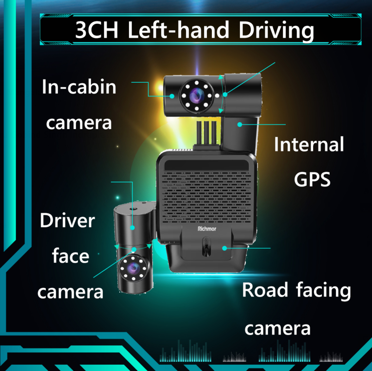 FT546CB Mini Dashcam 4 External Camera Compatibility ADAS DMS Optional And 150° Angle