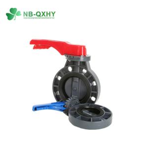 Wholesale Soft Sealed PVC Valve DIN Standard 3&quot; 4&quot; 8&quot; Inch UPVC CPVC Butterfly Valve for Irrigation from china suppliers