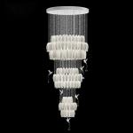 Ceramic Flower Bud Chandelier High Ceilings Chandeliers With Exquisite Ceramic