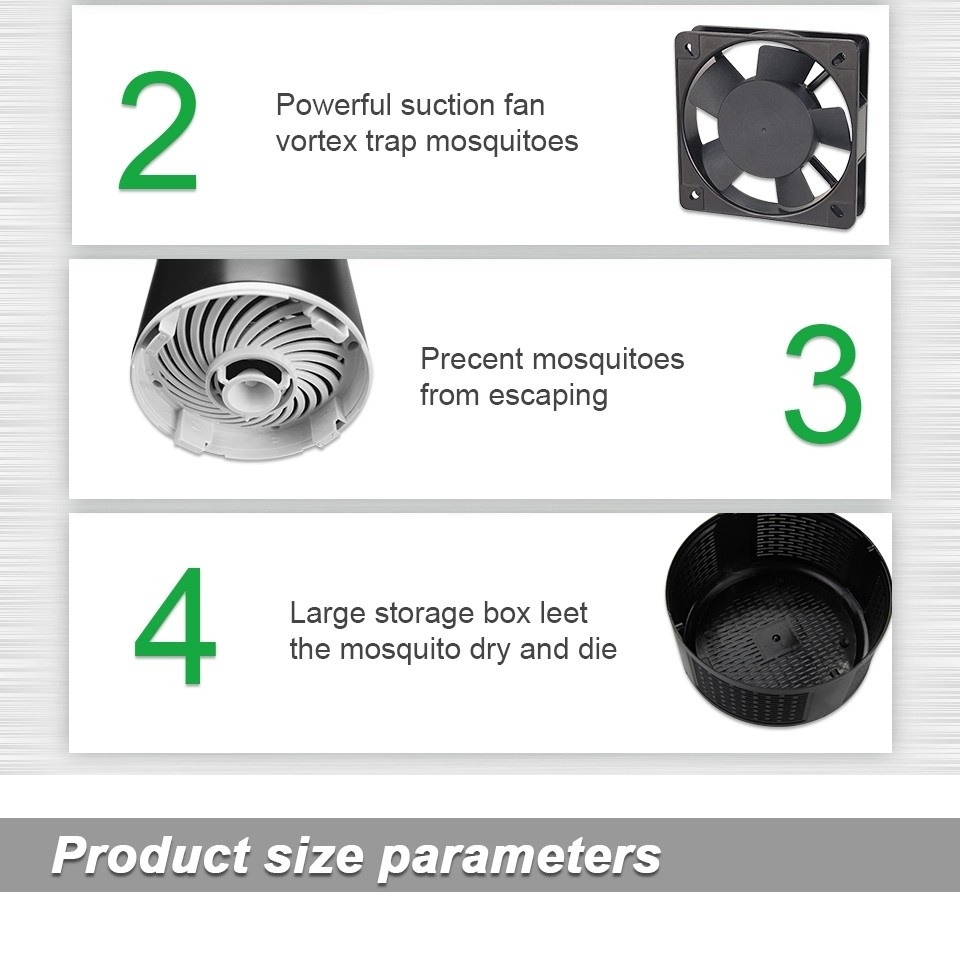 hot sales design USB professional pest control mosquito killer lamp plastic electric fly killer with wave light