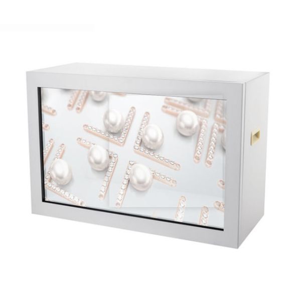 Thin Publish Brightness Network Transparent Lcd Showcase Advertising Display