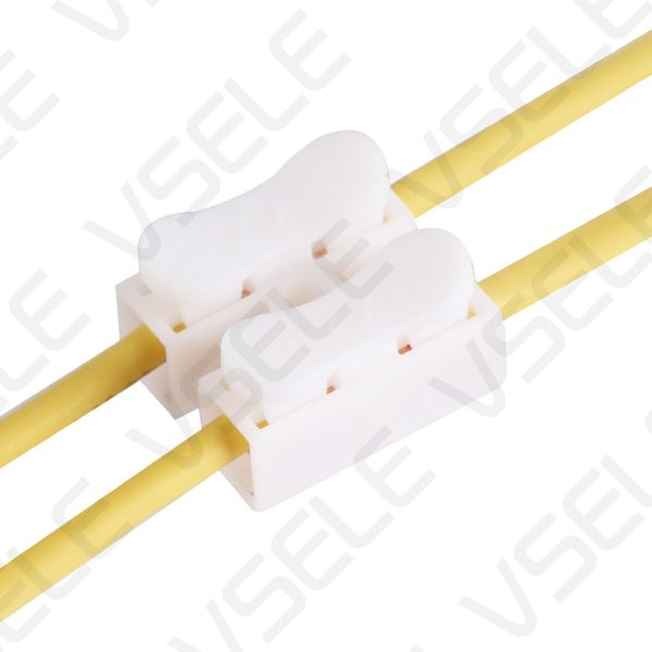 LED Lighting Terminal Block / White Push Quick Connecting Terminals