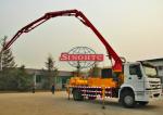 Mobile Concrete Transport Truck 4x2 Concrete Boom Pump Truck 32 / 35m Boom