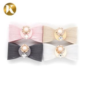 Wholesale Pearl Simple Style Shoes Decoration Accessories Nickle / Black / Gold Color from china suppliers