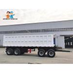2 Axles Heavy Duty Genron Brand Rear Tipping Truck Semitrailer Delivery Coal