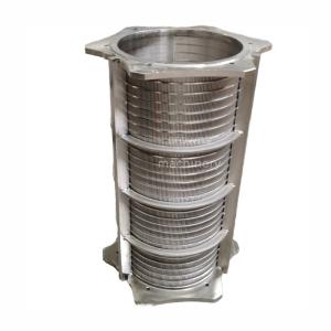 Wholesale 0.4mm Slot Stainless Steel 316L Wedge Wire Screen Rotary Filter Drum For Solid Liquid Separation from china suppliers