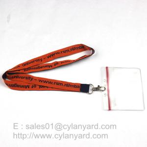 Wholesale Custom made woven lanyards, low cost woven neck ribbons factory from China from china suppliers