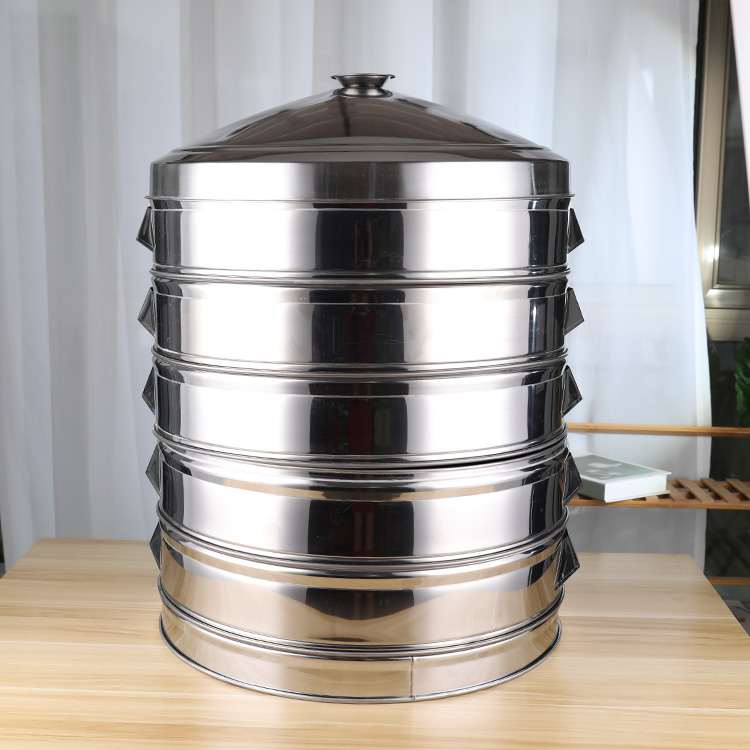 Large stainless steel style 47cm steamer hotel restaurant food steamer 52cm