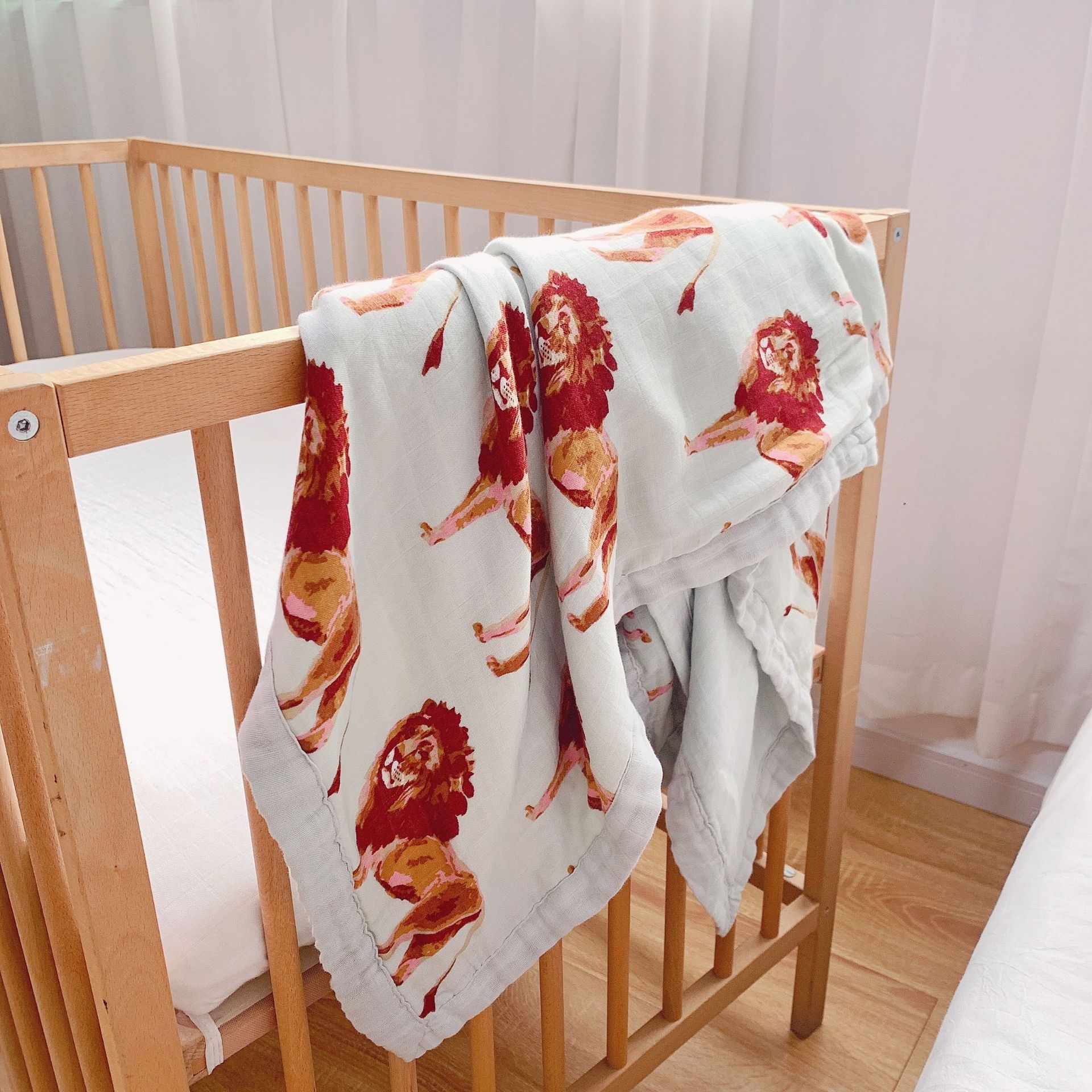 Pattern Style Baby Bamboo Cotton Gauze Bath Newborn Quilt Set for Class A Cot Bedding
