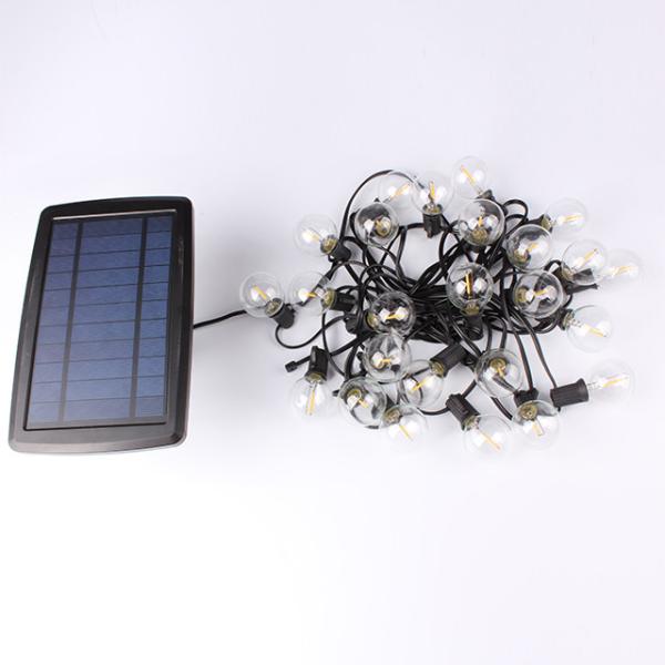 Outdoor Decoration Christmas Lights G40 Solar String Lights 25ft 25 bulb LED