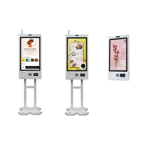 Wall Mount Touch Screen Self Ordering Kiosk With Android/Win7/8/10 OS Thermal Printer