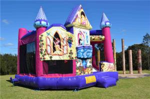 Wholesale Brightly Color Disney Princess 5 In1 Combo Jumping Castle For Amusement Park from china suppliers