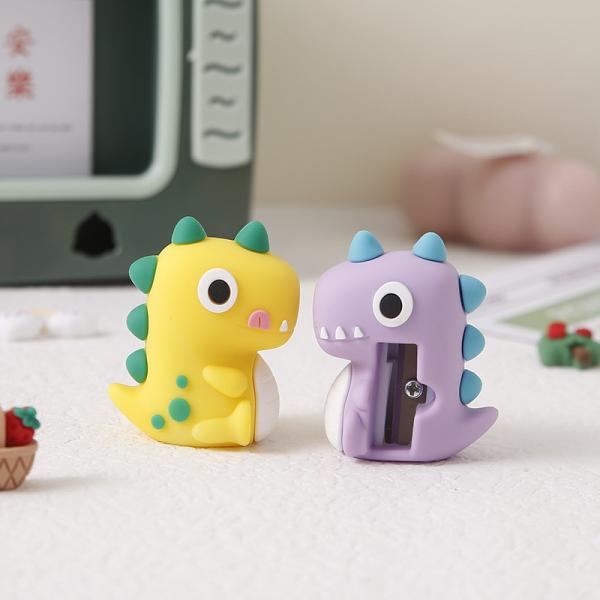Mini Kids Pencil Sharpener Stationery Cute Manual Pencil Sharpener Silicone
