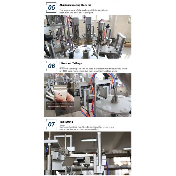 Professional Ultrasonic Plastic Tube Sealing Machine Multi-function Soft Tube Filler and Sealer Machine with Coding Function