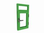 Powder Coated Extrusions 6063 T5 Alloy Temper Aluminium Casement Door