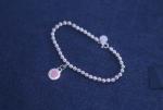 Girlfriend S925 Love Heart Tag Bead Bracelet Jewellery Custom