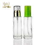 Clear Glass 50ml Cosmetic Lotion Pump Bottle high end atmosphere
