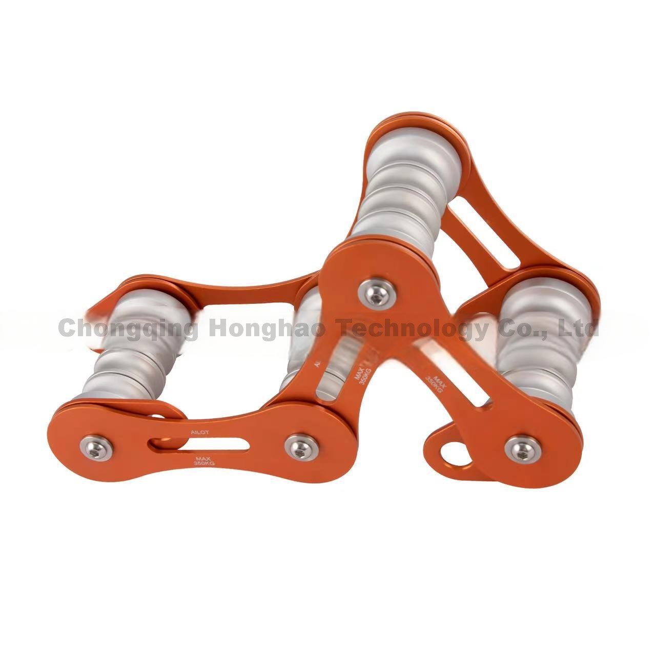 FourSlot Chain Rope Protector Durable Aluminium Alloy for Outdoor Rescue Climbing Gear