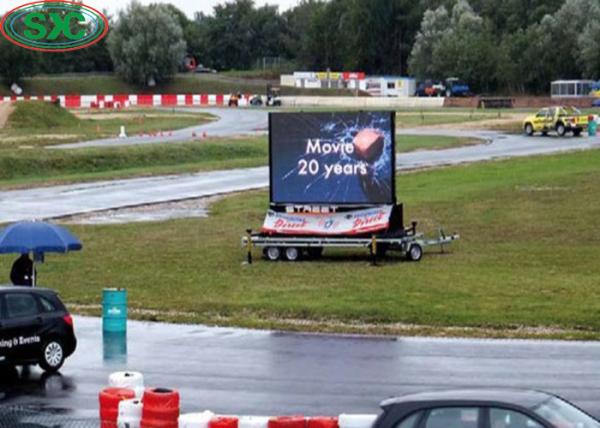 Small Scale full color Car Led Display Board Advertising Screen 10000 Dots / Sqm