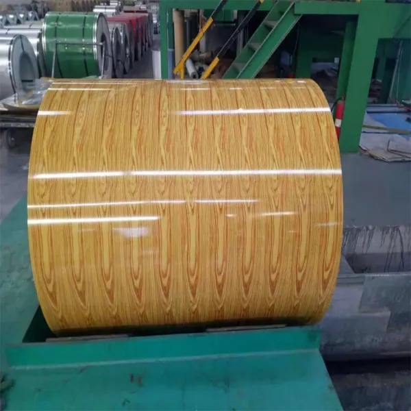 Wood Grain Pattern Printed Color Coated Steel Coil PPGI Roll Prepainted Galvanized Steel Sheets / Coils