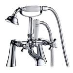 Standing Bathroom Bathtub Faucet With Feet Deck Mounted In Two Holes
