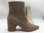 women's pointed toe dress ankle boots，soft cow suede nappa leather with YKK