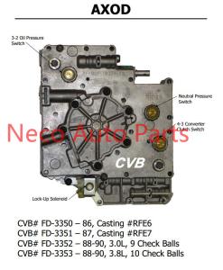 Wholesale Auto transmission AXOD sdenoid valve body good quality used original parts from china suppliers