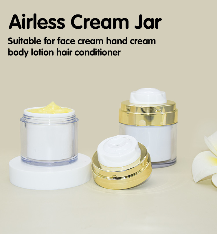Airless Pump Luxury Cosmetic Cream Jars Packaging UKC59 15g 30g 50g
