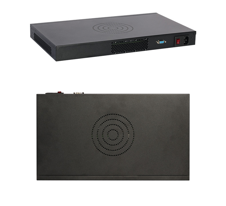 Intel Celeron J6412 Quad Core 4 Thread 6 LAN Linux 1U Server With Console And Fan