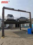 Oil cylinder +Chain 4 post parking lift for 3 cars parking on one decker 6T