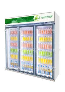Wholesale 2 / 3 Door Commercial Display Chiller With Inverter Compressor 1008L from china suppliers