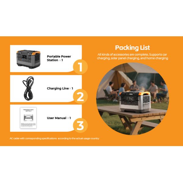 Large Capacity 2400W Portable Solar Power Station Golden Supplier MPPT Controller With EU/US/UK Plugs For Outdoor Use