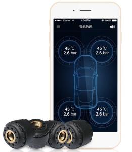 Wholesale Airplane Aluminum Bluetooth 4.0 Car Tpms System / Auto Tire Pressure Sensor from china suppliers