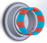 Durable Customized Flywheel Arc Shaped Segment Ferrite Magnet R55.55 x r48.5 x