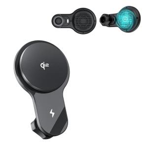 Wholesale Wireless Charging Car Phone Holder Ultra-Thin Fan Cooling Fast Charging Car Phone Holder With Strong Magnetic Stability from china suppliers