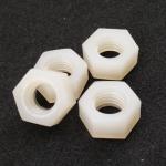 M6 Plastic Nylon Hex Nuts Standard PA66 Fastener 94V-2 Fire Resistance Grade