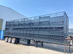 3 Axle Bulk Cargo Transport Semi Truck Livestock Truck Trailers With Double Star