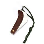 Professional Steel Harvesting Sickle Garden Tool Oxide Coated Wooden Handle Mini