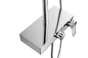 Wholesale PSON Bathroom Stainless Steel Shower Set Polishing Brushed from china suppliers