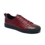 Soft Light Burgundy Anti Slippery Genuine Leather Sneakers