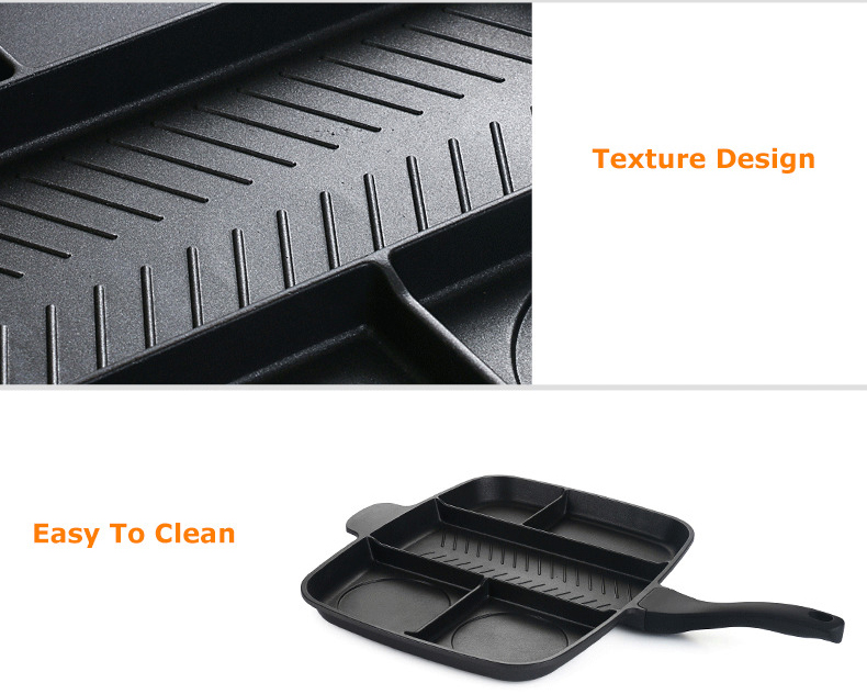 Korean Indoor And Outdoor Stovetop Grill Pan 5 In 1 With Handle