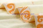 Most absorbent cotton embroidered white bath towels for promotion