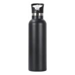 Black Stainless Steel Water Bottles 24 Ounce Vacuum Insulated Double Wall Travel