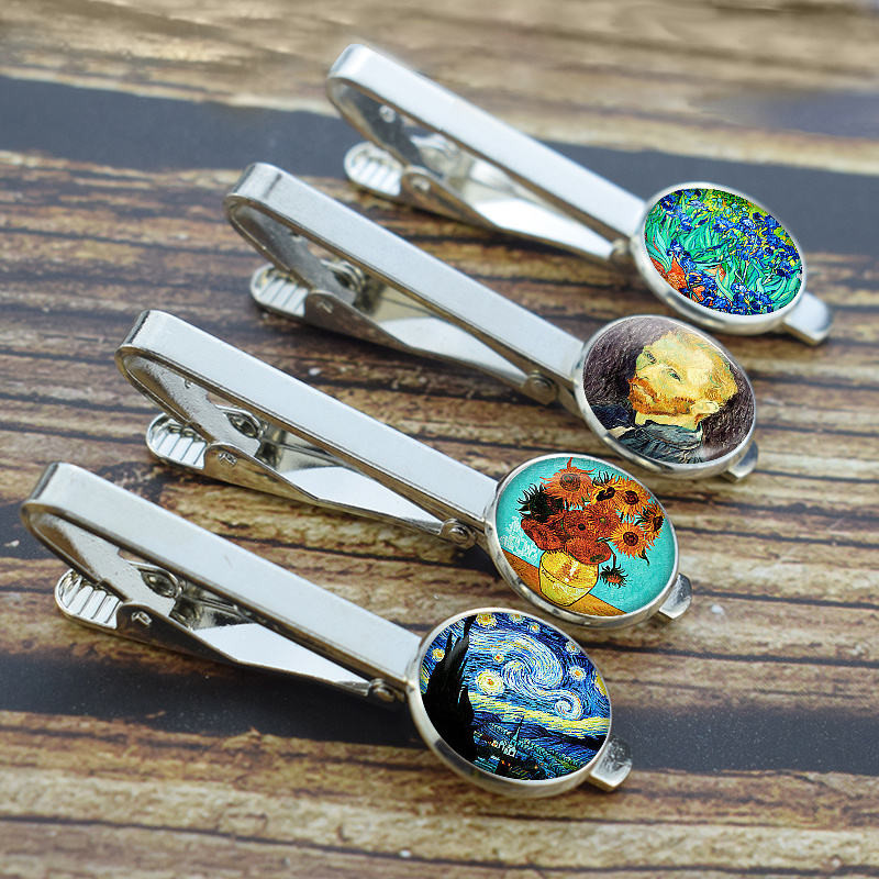 Men'S Metal Shirt Cuff Clips Love Knot Engraved Cufflinks And Tie Clip