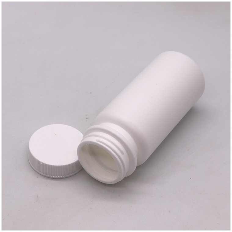 Collar Material HDPE 120ML White Plastic Bottle for Pill Vitamin Capsule 120CC Empty